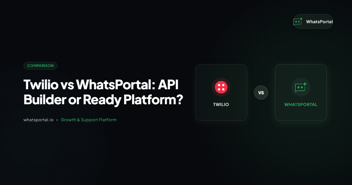 Cover image for Twilio vs WhatsPortal: API Builder or Ready Platform?
