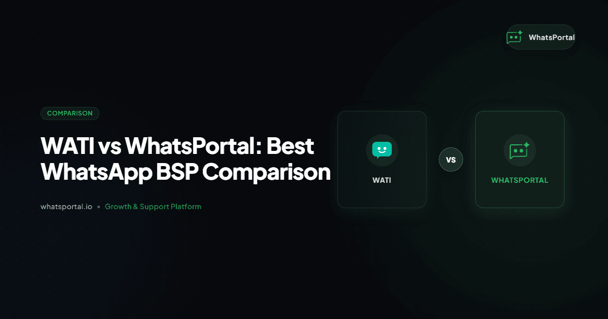 WATI vs WhatsPortal: Best WhatsApp BSP Comparison