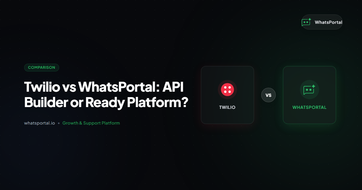 Twilio vs WhatsPortal: API Builder or Ready Platform?