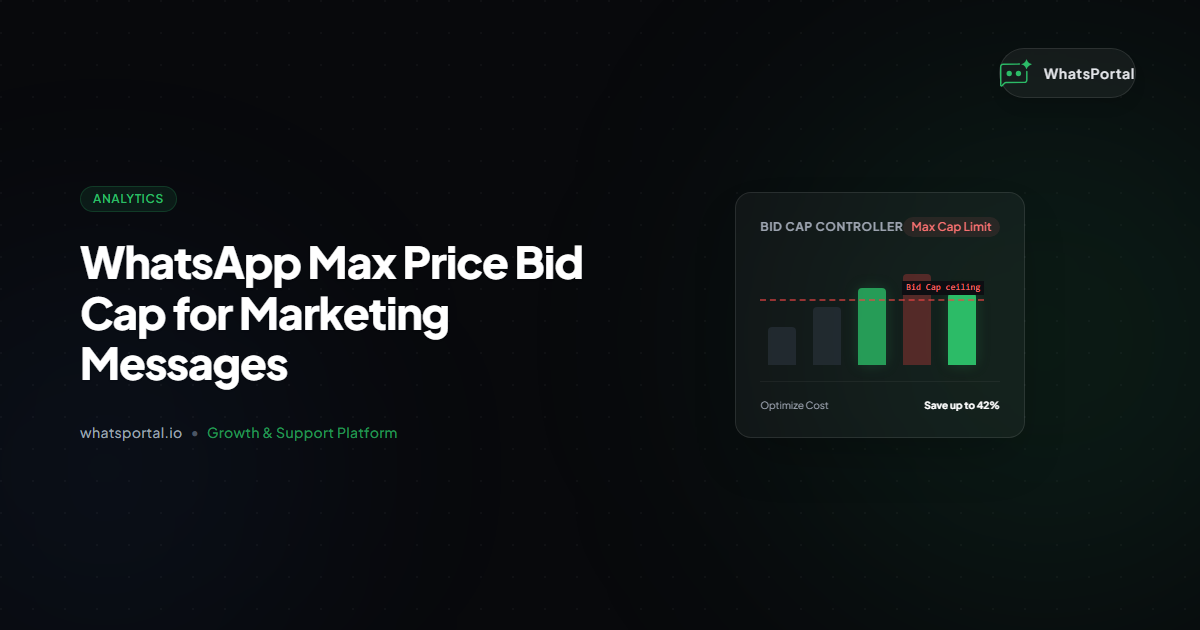 WhatsApp Max Price Bid Cap for Marketing Messages