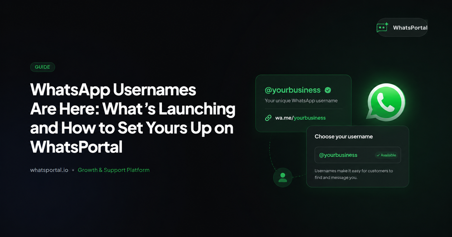 WhatsApp Usernames Are Here: What's Launching and How to Set Yours Up on WhatsPortal